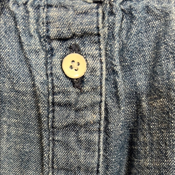 GAP Blue Ruffled Buttoned Sundress - Picture 3 of 5